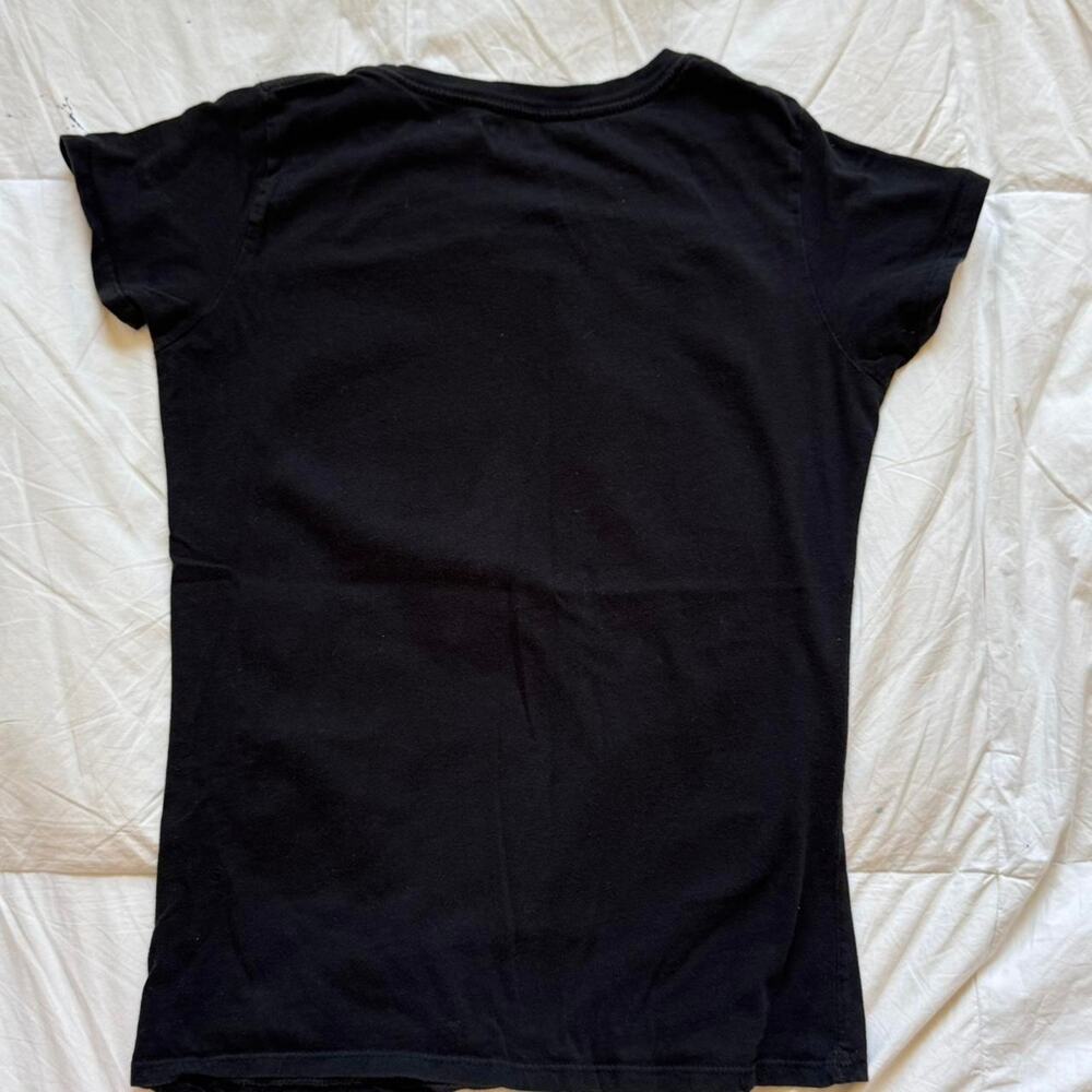 Y2k black halloween pumpkin graphic tee‎ sz sm cotton witchy autumn short sleeve - Picture 5 of 7
